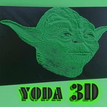 3d yoda dibujo de star wars.art.cine.tv.televisin.dibujo.la película 3d print model - Mito3D