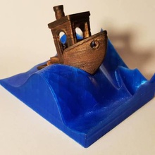 3dbenchy wave stand casa selfcad 3d print model - Mito3D