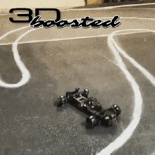 3dboosted - 3d printed chassis rc drifting base 1 10 scale drift car boosted printing 3d print model - Mito3D