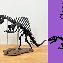 3dino puzzle classique style spinosaurus 3d print model - Mito3D