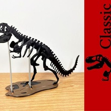 3dino Puzzle klassisch Stil rex 3d print model - Mito3D