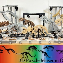 3dino puzzle Museo dx impostato 3d print model - Mito3D