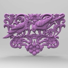 3dmodel stl kuşlar panel heykelcik dekor iç Rahatlama 3d print model - Mito3D