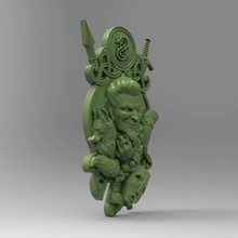 3dmodel stl loki pannello scandinavo mitologia vichinghi pagano divinità Dio odino 3d print model - Mito3D