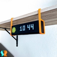 3dmx lametric de la plataforma en tiempo pie casa reloj base estante fresco fácil regalo youtube usuarios alarma wifi sr3d 3d print model - Mito3D