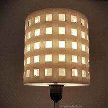 3d-printable lampshade standard light fixture concentric perforated shading walls home 3d print model - Mito3D