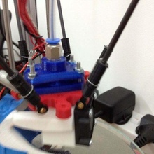 3dr e3d v6 holder pneumatic valve 3d_printer_parts 3d print model - Mito3D