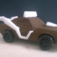 3dracers muscle car game 3d print model - Mito3D