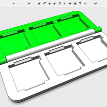 3ds supporto della cartuccia di piccole dimensioni gadget xl nuovo new nintendo ds video giochi 3d print model - Mito3D