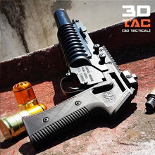 3dtac airsoft m203 grip railed version only gadget ris upgrade handguard ras marker aeg lamp picatinny tactical lightweight attachment accesories grenade launcher 3d print model - Mito3D