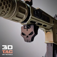 3dtac handstops 4 models included game cool accesory resonator paintball marker rail picatinny handstop easy supressor pistol airsoft 3d print model - Mito3D