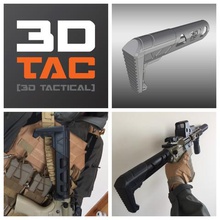 3dtac phantom ar15 stock airsoft only game marker aeg lamp picatinny rail tactical paintball lightweight attachment accesories butt 3d print model - Mito3D