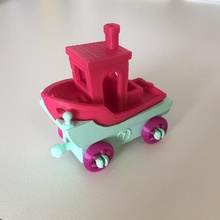 3dtestrain - wagon 7 brio compatible game toy train toytrain testrain benchy 3d print model - Mito3D