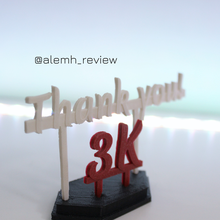 3k art photo base party facebook keychain toy follower instagram ig youtube celebrate happy color support thankyou followers 3d print model - Mito3D