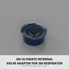 3m fx cara exhalación válvula filtrar adaptador 3d print model - Mito3D