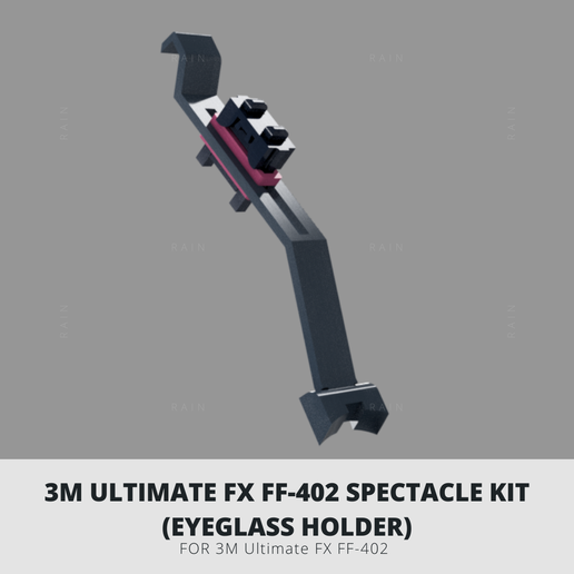 3m ultimate fx ff-402 spectacle kit eyeglass holder 3D print model - Mito3D