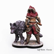 32mm Miniatur-wolf assassin game hunter vikings barbarian warband wargame wargames tabletop warhammer d&d nordic fantasy 28mm 3d print model - Mito3D