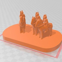 3mm prussian 1870 collection 30mm base 3d print model - Mito3D