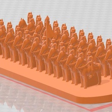3mm prussianos franco prussiano guerra dragões cuirassiers 30mm base 3d print model - Mito3D