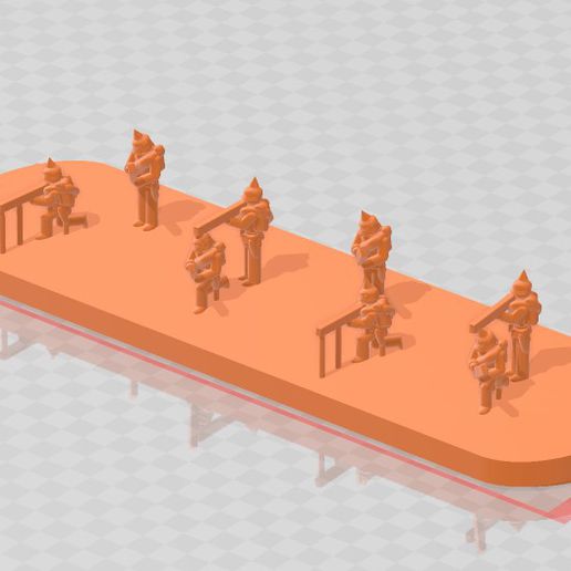 3mm prussiani franco prussiano guerra schermagliatori 30mm base 3D print model - Mito3D