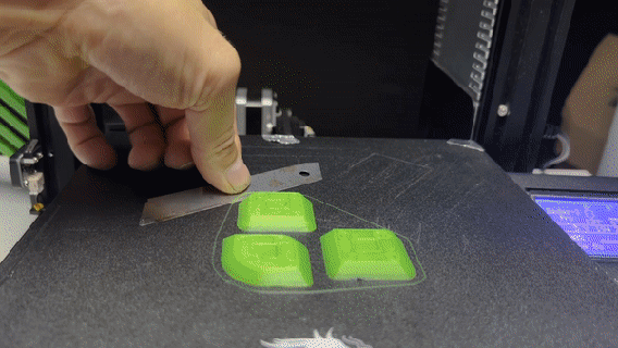 3pc raschiando raschietto calafatare dispositivo rimozione attrezzo silicone spatola 3d print model - Mito3D