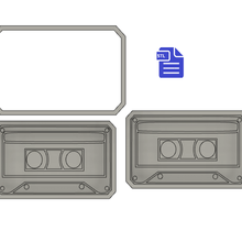 3pc cassette bath bomb mold 3d print model - Mito3D