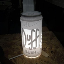 3pc duff beer lithophane can light 3d print model - Mito3D