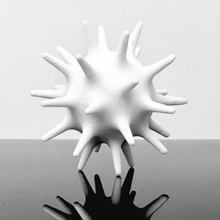 32-Punkt-urchin Skulptur Kunst Schreibtisch Spielzeug 3d print model - Mito3D