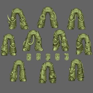 3rd generation plague legs Game 40k nurgle marine death guard mk3 warhammer 3d print model - Mito3D