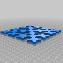 3rd sipariş Sierpinski eğri matematik 3d print model - Mito3D