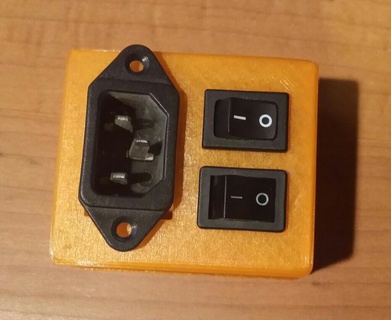 3up power jack & switch box 3d printer parts 3d print model - Mito3D