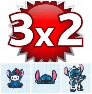3x2 stitch keychains promotion 3d print model - Mito3D