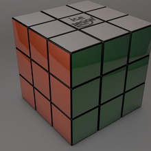 3x3 rubiks cube Spiel 3d print model - Mito3D