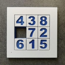 3x3 puzzle scorrevole due lati gioco dispositivo di scorrimento giochi jigsaw 3d print model - Mito3D