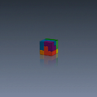 3x3x3 difícil cubo rompecabezas Mikusin cerebro juguete sólido disección divertido juego 3d print model - Mito3D