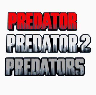 3x predator logo display maniacmancave3d Art predator alien alien vs predator predator 2 predators movie logo film logo shelf decor self standing horror mancave schwarzenegger monster  3d print model - Mito3D