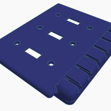 3x mur commutateur assiette USB câble titulaire soutien Ménage 3d print model - Mito3D