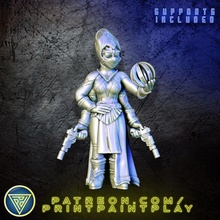 4 armed Außerirdischer Mystiker Rollenspiel sci fi Charakter Miniatur Tischplatte 32mm Sternsucher Nomade Kasatha 3d print model - Mito3D