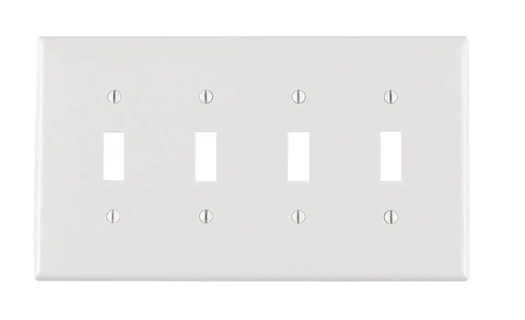 4 gang Umschalten Licht Schalter Startseite Mantel Gang Auslauf Gesicht 3d print model - Mito3D