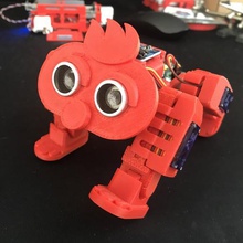 4-legged walking robot 2 gadget robotics arduino 3d print model - Mito3D