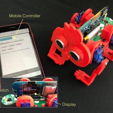 De 4 patas para caminar robot gadget la robótica wifi los robots 3d print model - Mito3D