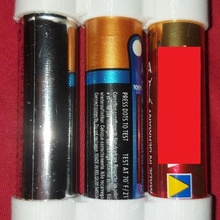 45 battery coupler aa batteries link serial in series diy 3d print model - Mito3D