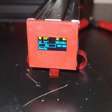 4040 extrusion 098 oled insert adapter 3d print model - Mito3D