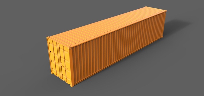 40ft container ship model cargo model making crane ship model ship boat rc ofshore vessel boat dock container  3d print model - Mito3D