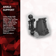 40k caviglia supporto gioco warhammer titanio signore guerra 3d print model - Mito3D