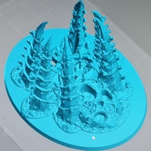40k volant base tyranide paysage v3 3d print model - Mito3D