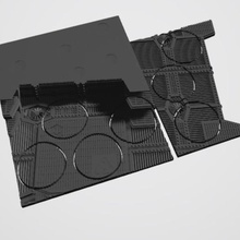 40k industrial bases mesa guerra magnético bandeja inserir 7 40mm martelo jogo base miniaturas exibição infinidade 3d print model - Mito3D