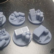 40k objective game base 40mm marker industrial spacemarines admech necron tau templar 3d print model - Mito3D