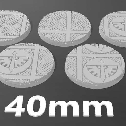 40mm Engel Dunkelheit Base wh40k Kriegshammer 40k dunkel 3D print model - Mito3D