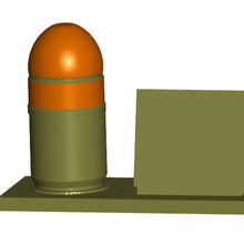40mm bomba mano attività commerciale carta titolare supporto espandibile titolari ufficio 3d print model - Mito3D